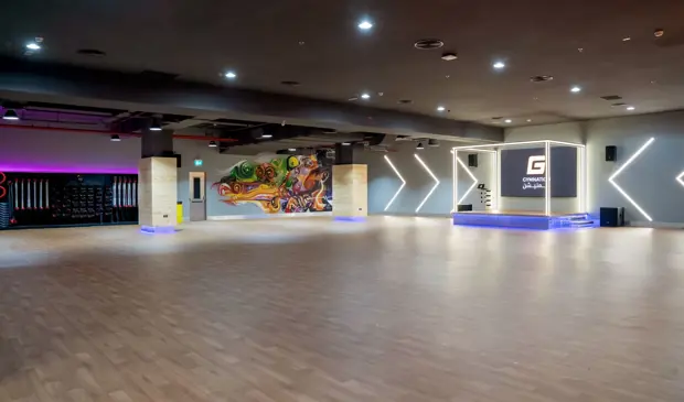 Fitness classes space in mushrif mall gym